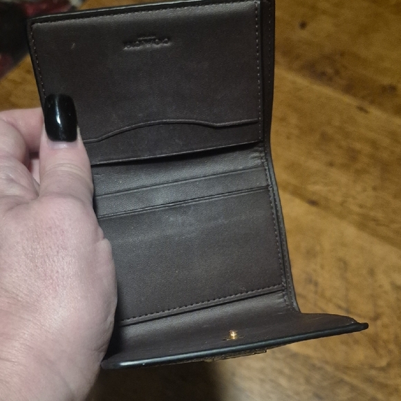 Coach Dark Brown Signature Wallet - Picture 4 of 4